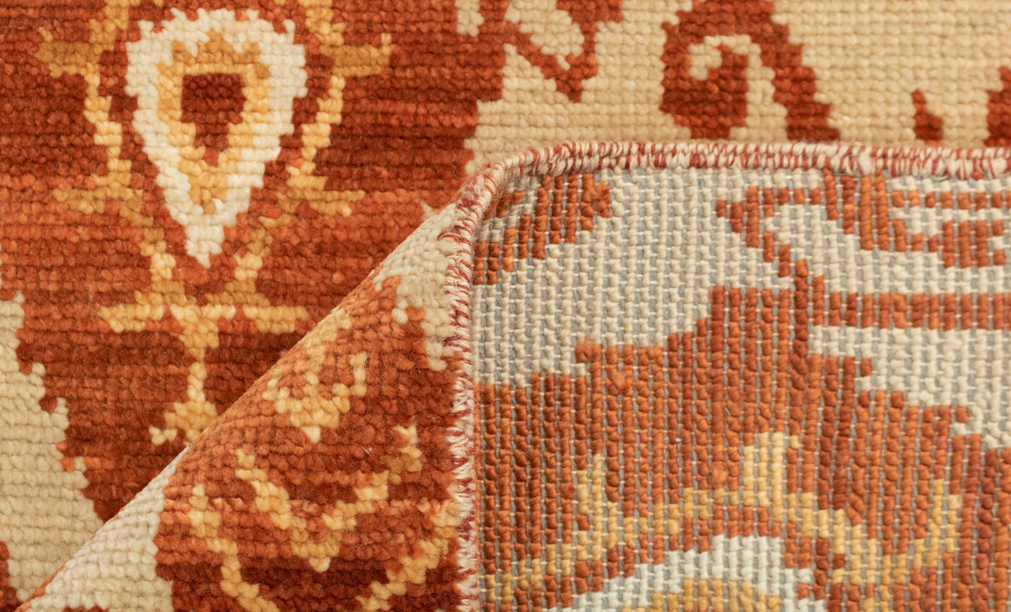 Ella Red Beige Hand Knotted Rug | Order Carpets Online UK | Buy Online Hand Knotted Carpets